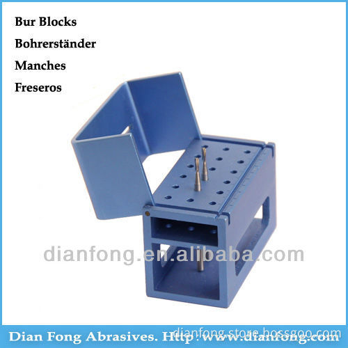 BB212 Sterilisable Aluminium Bur Blocks For HP Low Speed Straight Handpiece 18 Holes